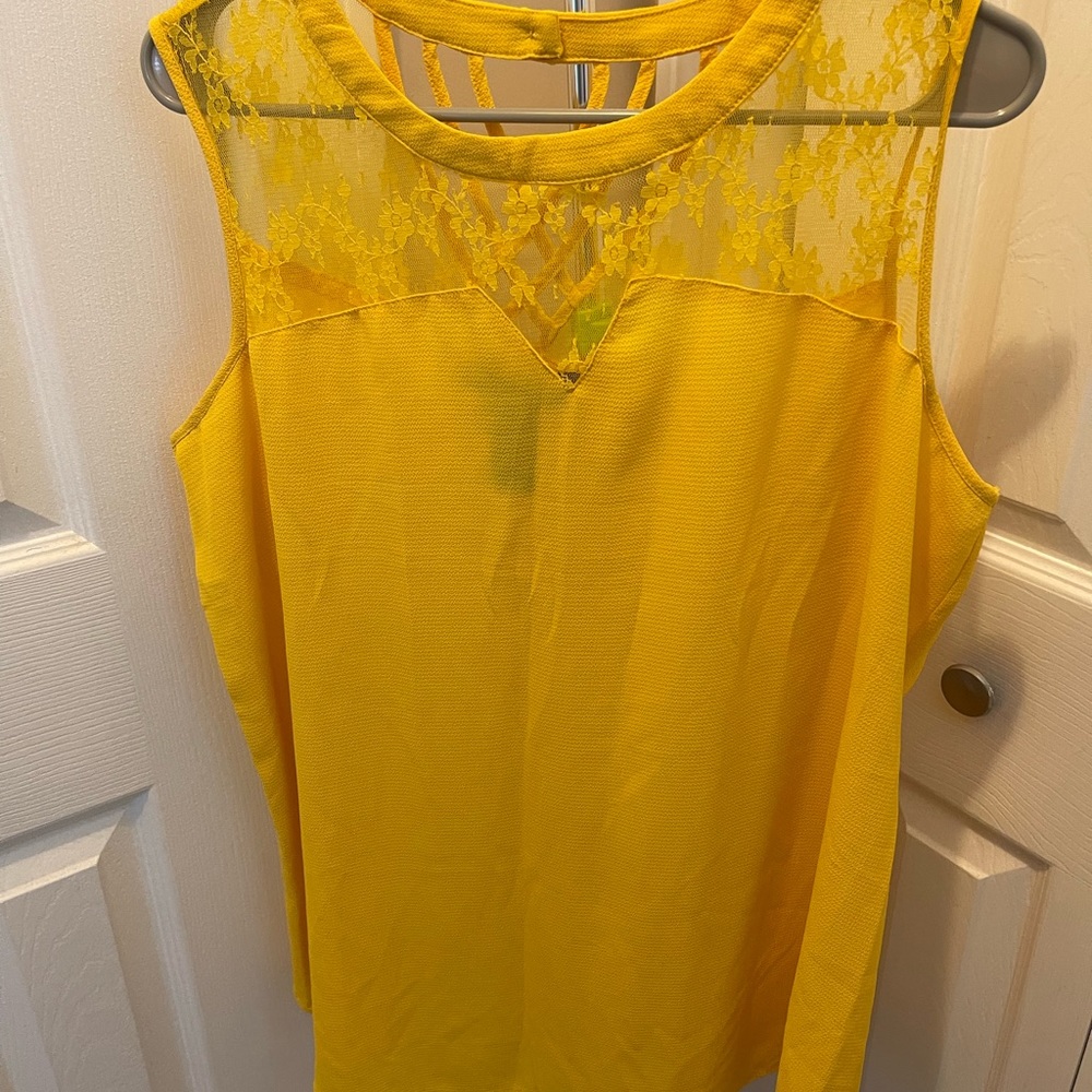Ashley Stewart 14/16W Sleeveless Top
